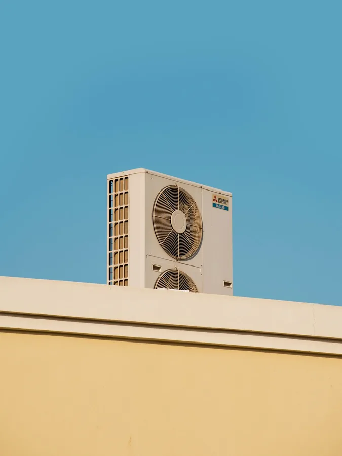 Outdoor VRV condenser units installed for the Muktangan Learning & Growing Together campus